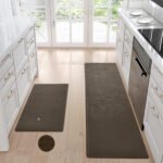 Kitchen Floor Mat Two-piece Set Of Non-slip, Waterproof And Easy To Scrub For Home, Kitchen - Image 6